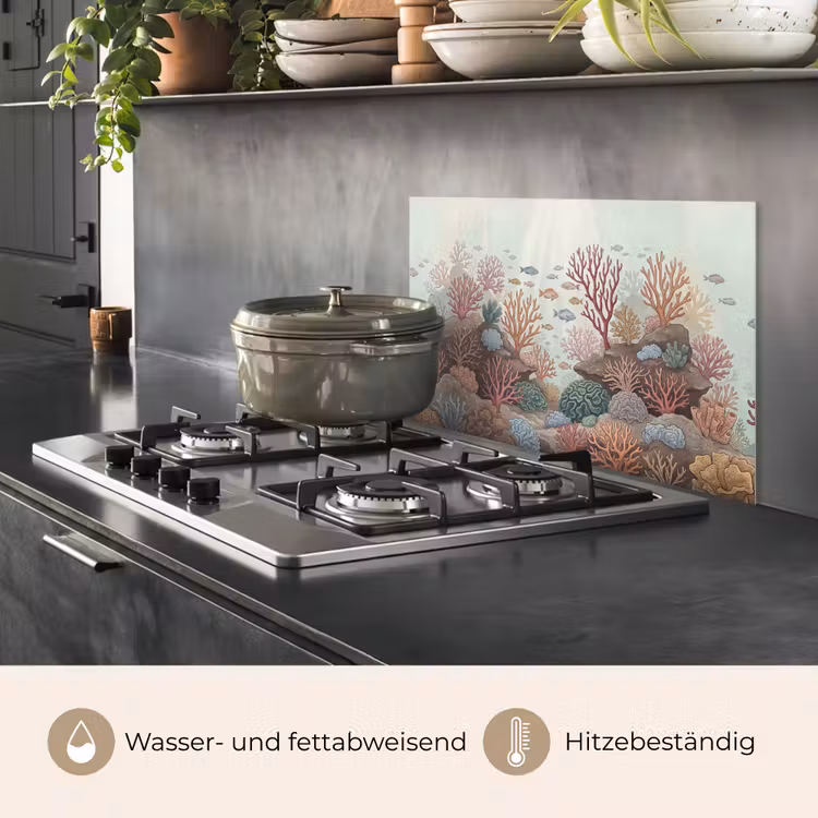 Onderwater - Koraal - Vis - Natuur keuken achterwand spatscherm klein -usp_DE