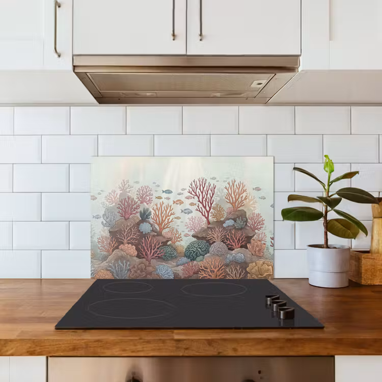 Onderwater - Koraal - Vis - Natuur keuken achterwand spatscherm klein -sfeer2