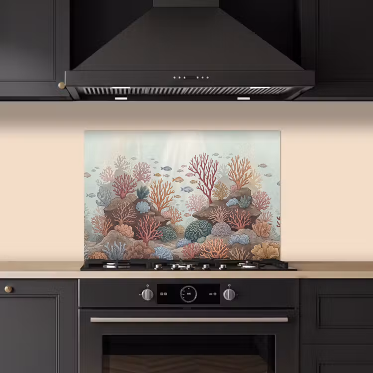 Onderwater - Koraal - Vis - Natuur keuken achterwand spatscherm klein -sfeer1