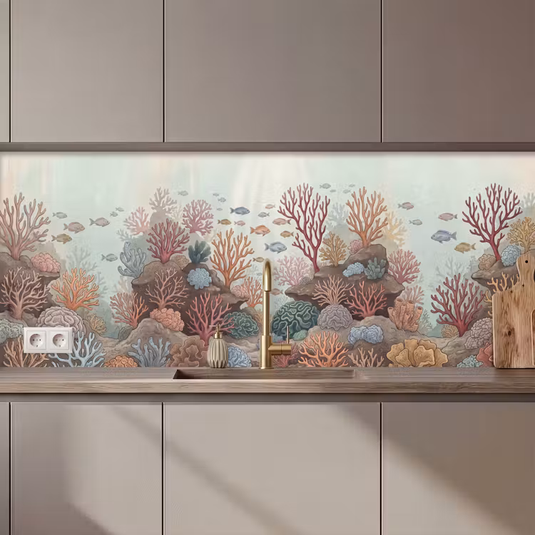 Onderwater - Koraal - Vis - Natuur keuken achterwand 2 middel zz_3dshopping