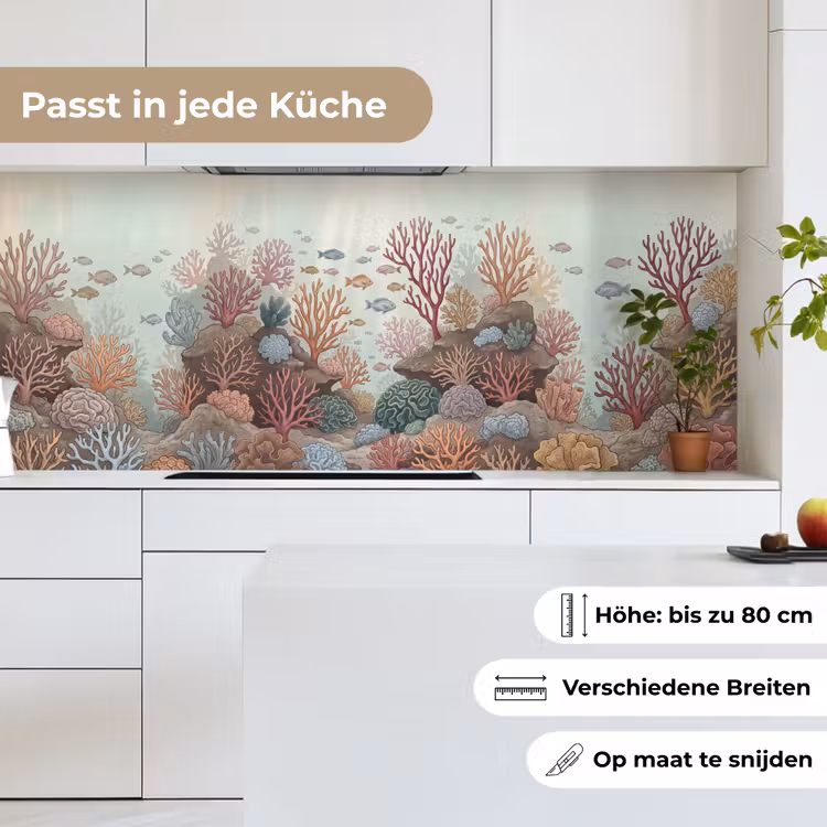 Onderwater - Koraal - Vis - Natuur keuken achterwand 2 middel -sfeer4_DE