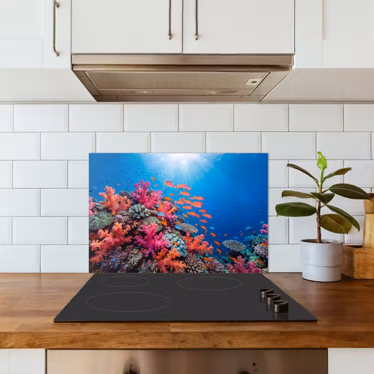 Onderwater - Koraalrif - Vissen - Oceaan - Natuur keuken achterwand spatscherm klein -sfeer2