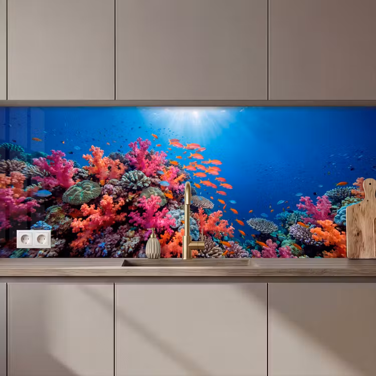 Onderwater - Koraalrif - Vissen - Oceaan - Natuur keuken achterwand 2 middel zz_3dshopping