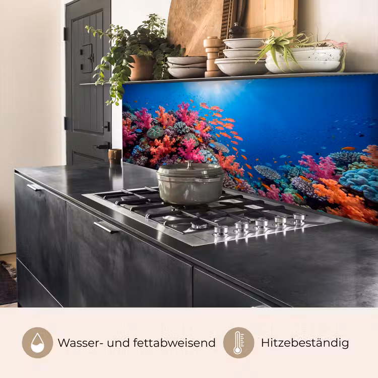 Onderwater - Koraalrif - Vissen - Oceaan - Natuur keuken achterwand 2 middel -usp_DE