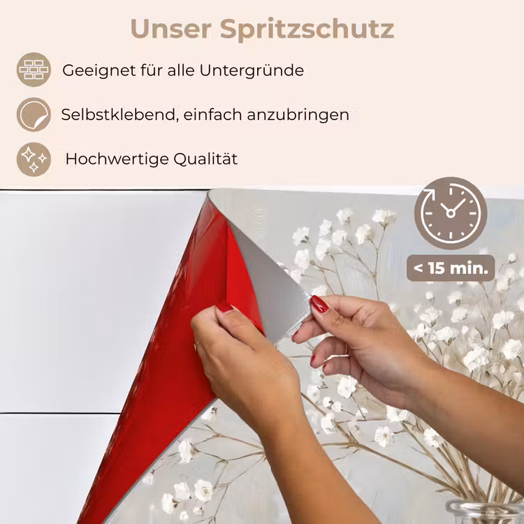Vaas - Gipskruid - Wit keuken achterwand spatscherm klein -spatscherm_DE