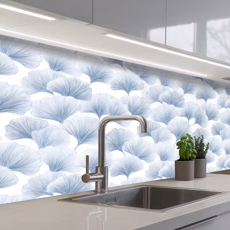 Waaier - Modern - Blauw keuken achterwand 2 middel 871 -3d_schuin