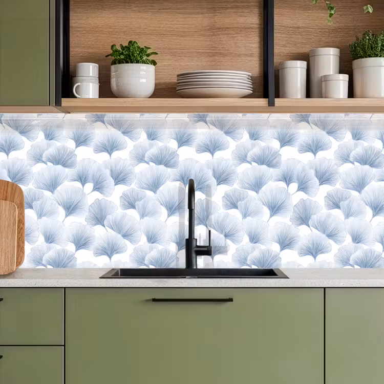 Waaier - Modern - Blauw keuken achterwand 2 middel 871 -sfeer3