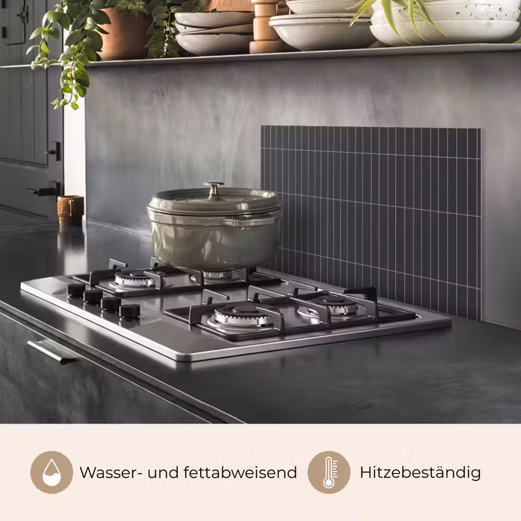 Verticaal - Wandtegel - Donkergrijs keuken achterwand spatscherm klein 900 -usp_DE