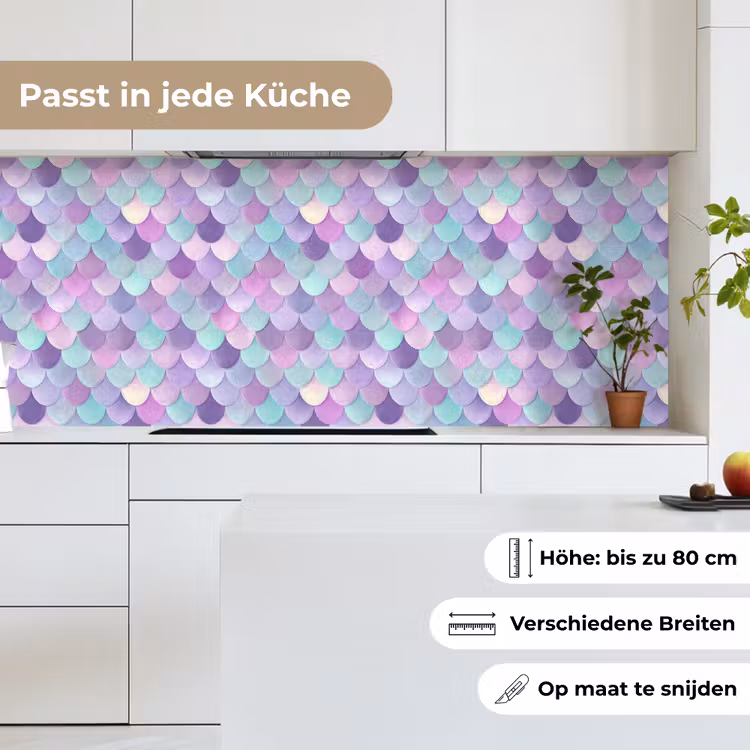 Dromerig - Zeemeermin - Pastel keuken achterwand 2 middel 871 -sfeer4_DE