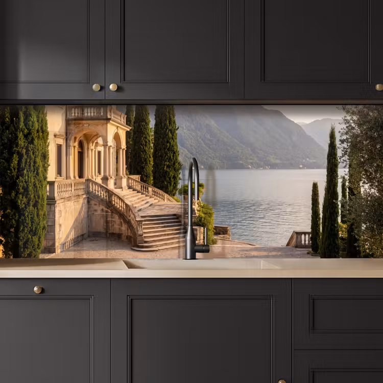 Küchenrückwand - Villa – Wasser – Treppen - Villa - water -trappen keuken achterwand 2 middel