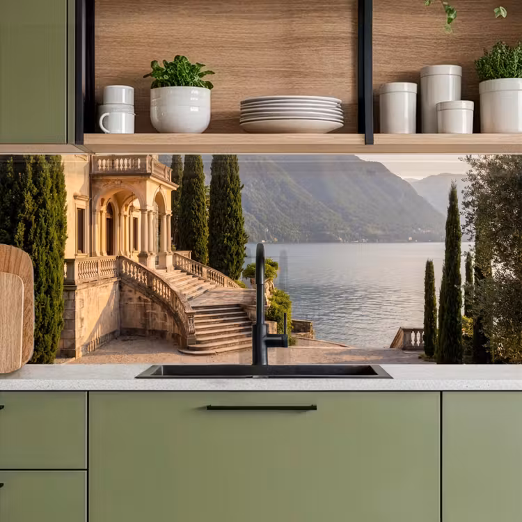 Küchenrückwand - Villa – Wasser – Treppen - Villa - water -trappen keuken achterwand 2 middel