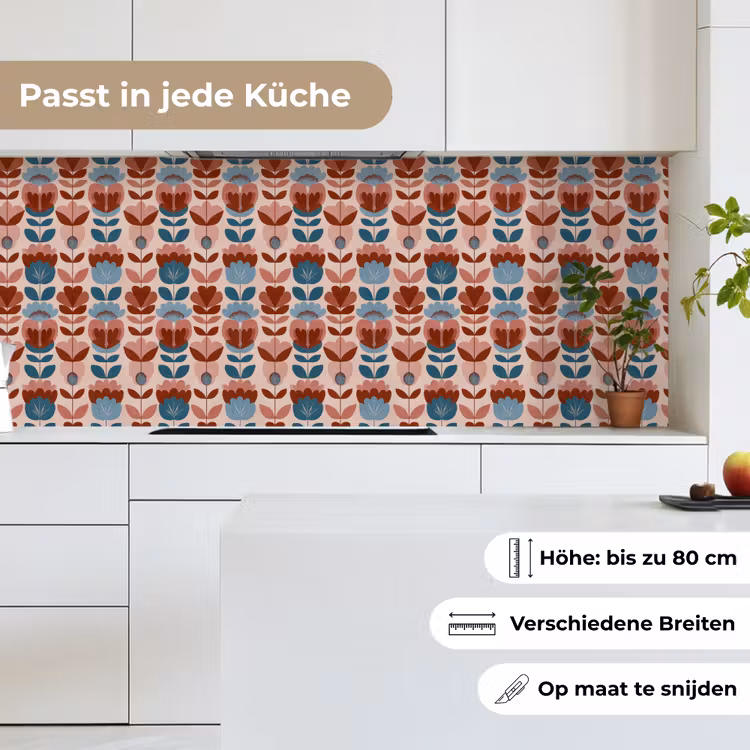 Vintage - Motief - Kleurrijk keuken achterwand 2 middel 871 -sfeer4_DE