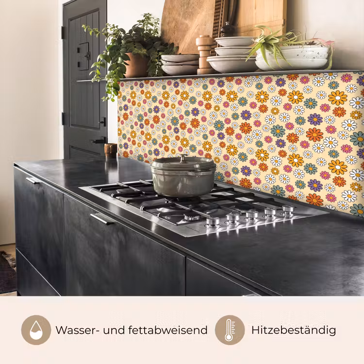 Vintage - Patronen - Bloem - Planten keuken achterwand 2 middel 871 -usp_DE
