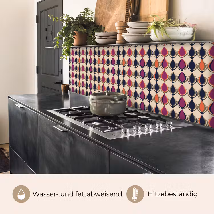 Vintage - Retro - Kleurrijk keuken achterwand 2 middel 871 -usp_DE