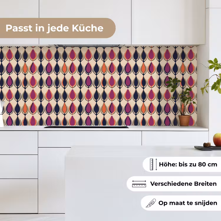 Vintage - Retro - Kleurrijk keuken achterwand 2 middel 871 -sfeer4_DE