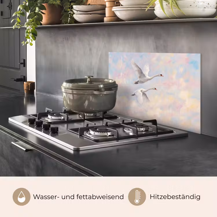Vogel - Vliegend - Lucht - Modern - Pastel keuken achterwand spatscherm klein -usp_DE