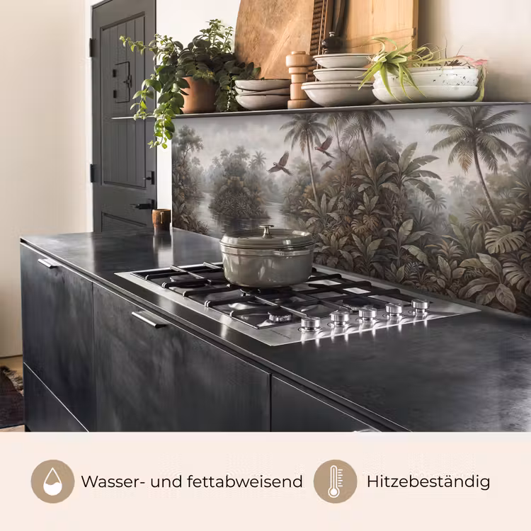 Vogel - Vliegend - Tropisch - Landschap - Klassiek keuken achterwand 2 middel -usp_DE