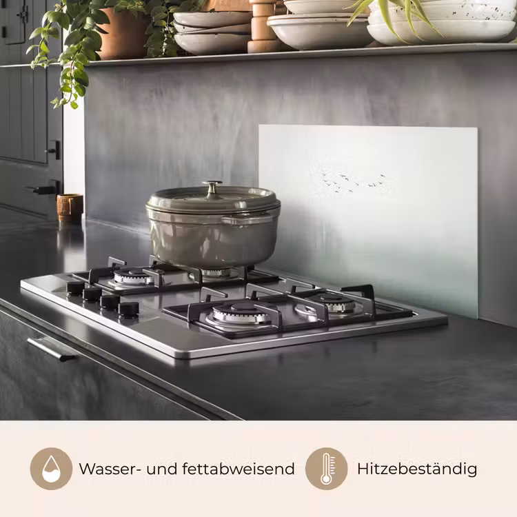 Vogel - Vlucht - Natuur - Minimalistisch keuken achterwand spatscherm klein -usp_DE