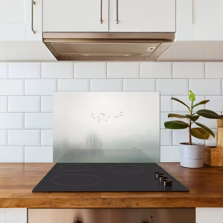 Vogel - Vlucht - Natuur - Minimalistisch keuken achterwand spatscherm klein -sfeer2