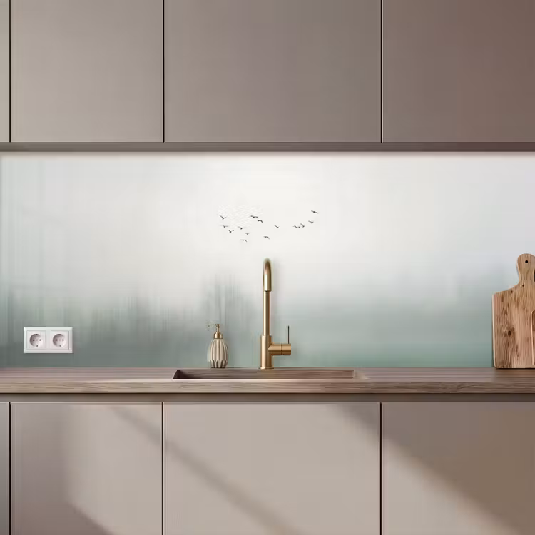 Vogel - Vlucht - Natuur - Minimalistisch keuken achterwand 2 middel zz_3dshopping