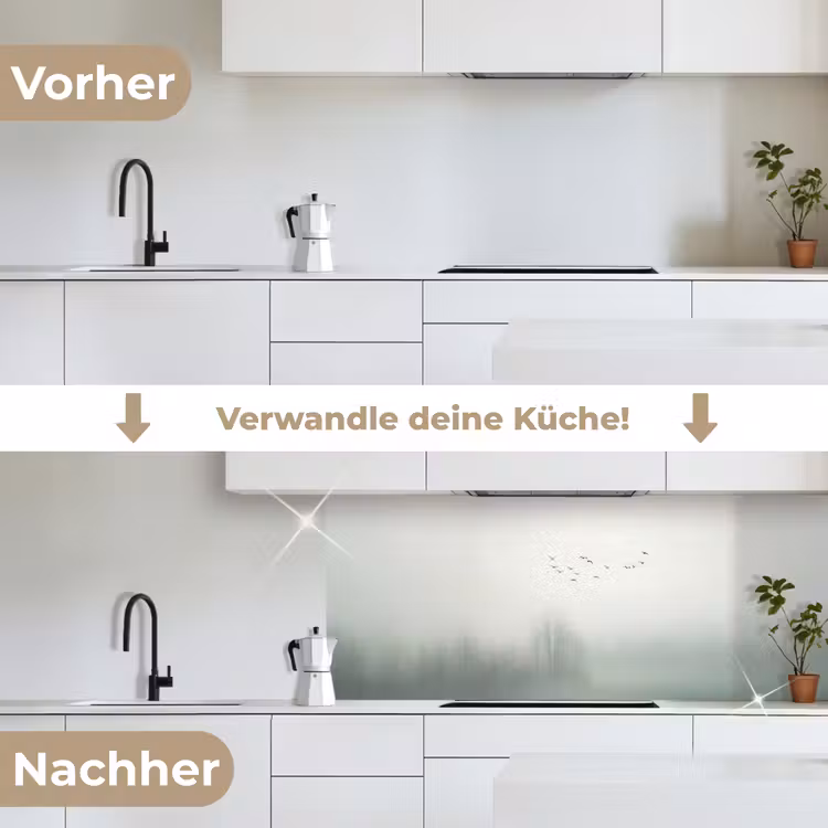Vogel - Vlucht - Natuur - Minimalistisch keuken achterwand 2 middel -voor-na_DE