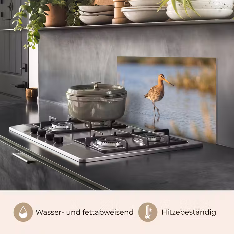 Vogel - Steltloper - Water - Natuur keuken achterwand spatscherm klein -usp_DE