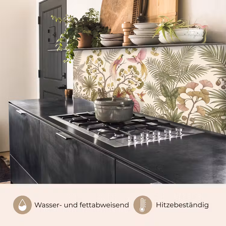 Vogels - Tropisch - Botanisch - Roze keuken achterwand 2 middel -usp_DE