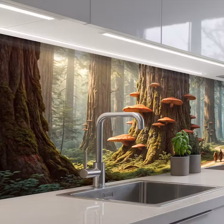 Küchenrückwand - Wald – Bäume – Natur - Bos - Bomen - Natuur keuken achterwand 2 middel