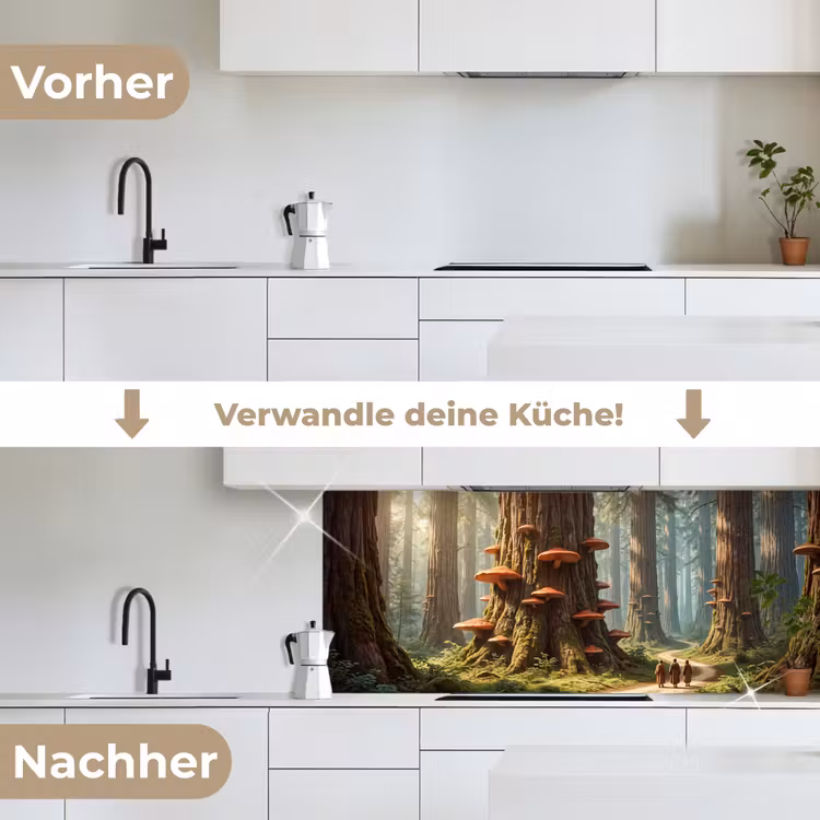 Küchenrückwand - Wald – Bäume – Natur - Bos - Bomen - Natuur keuken achterwand 2 middel