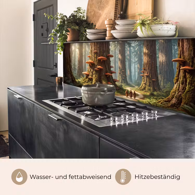 Küchenrückwand - Wald – Bäume – Natur - Bos - Bomen - Natuur keuken achterwand 2 middel