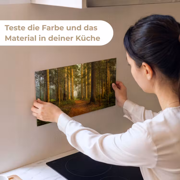 Bos - Natuur - Bomen - Landschap - Bladeren keuken achterwand sample klein -USP_sampleDE