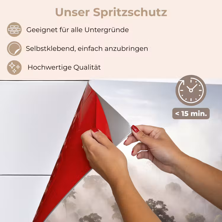 Bos - Mist - Natuur - Groen keuken achterwand spatscherm klein -spatscherm_DE