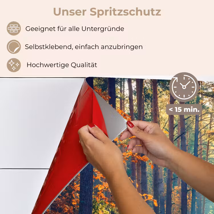 Bos - Zon - Natuur - Herfst keuken achterwand spatscherm klein -spatscherm_DE