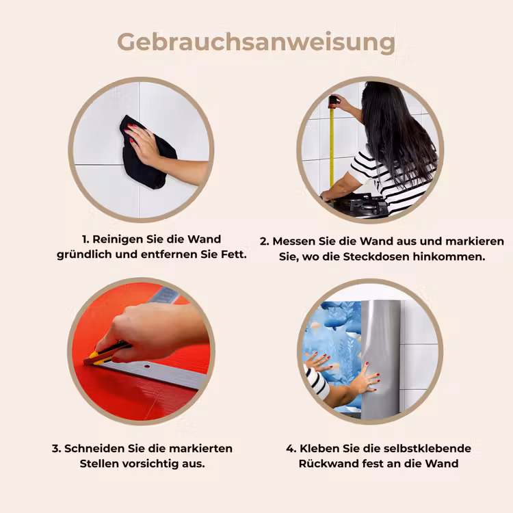 Walvissen - Oceaan - Blauw keuken achterwand 2 middel 871 -gebruiksaanwijzing_DE
