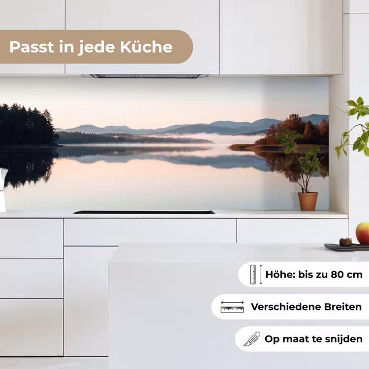 Water - Bomen - Mistlaag keuken achterwand 2 middel -sfeer4_DE