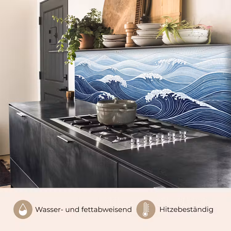 Water - Mozaïek - Landschap - Modern - Blauw keuken achterwand 2 middel -usp_DE