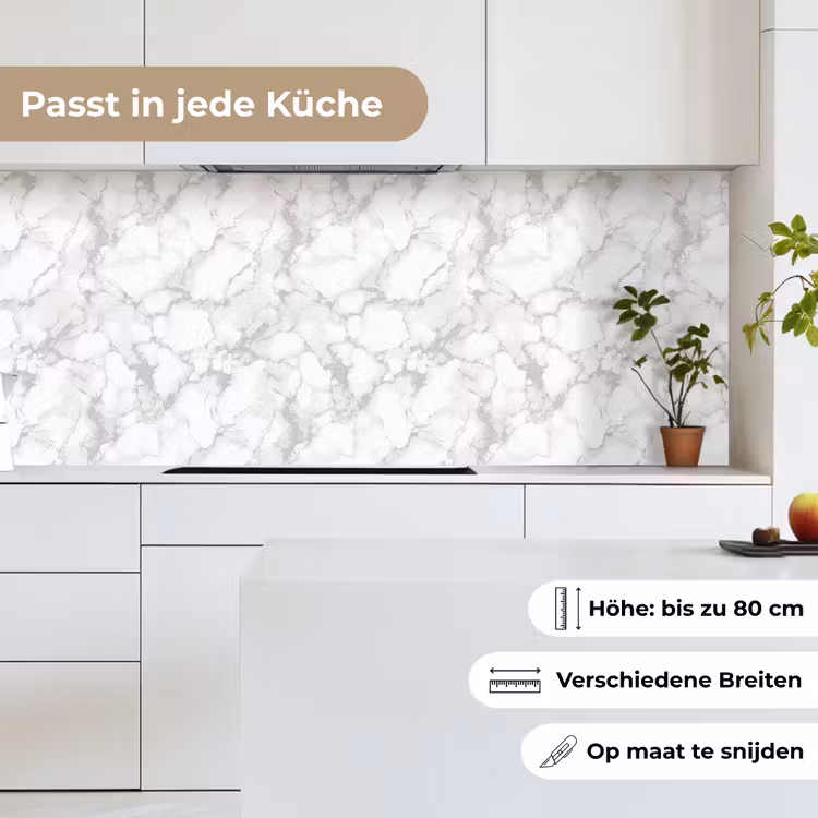 Wit - Marmer - Grijs keuken achterwand 2 middel 871 -sfeer4_DE