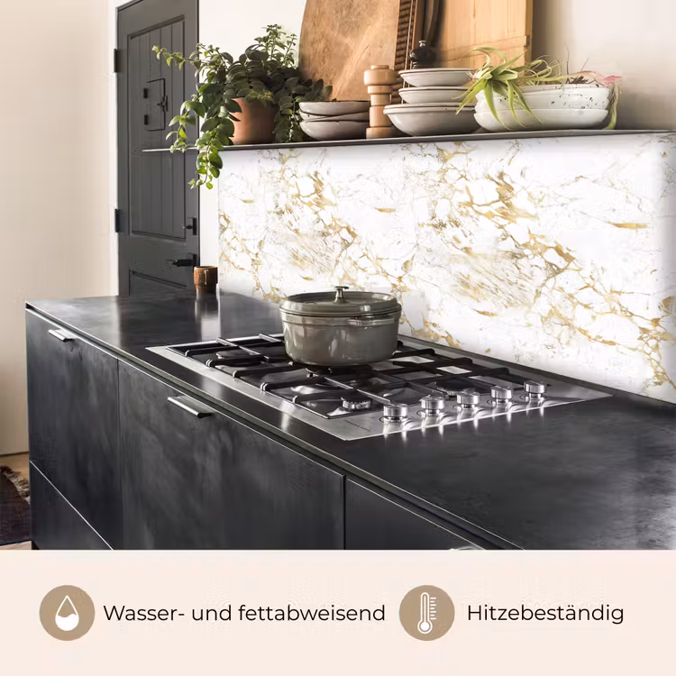 Wit - Marmer - Luxe - Goud keuken achterwand 2 middel 871 -usp_DE