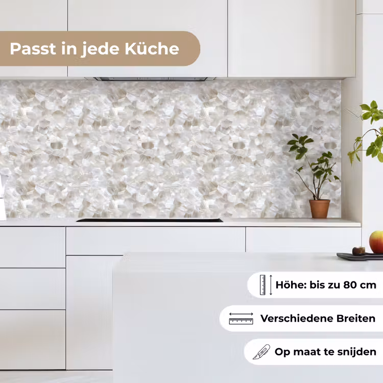 Wit - Penseelstreken - Reliëfeffect keuken achterwand 2 middel 871 -sfeer4_DE