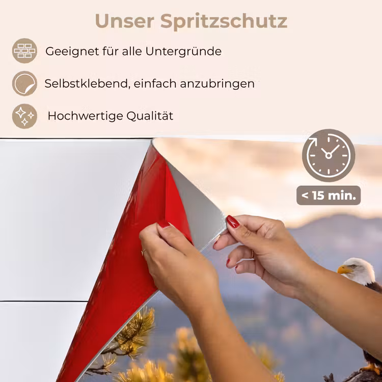 Zeearend - Boom - Bergen - Groen keuken achterwand spatscherm klein -spatscherm_DE