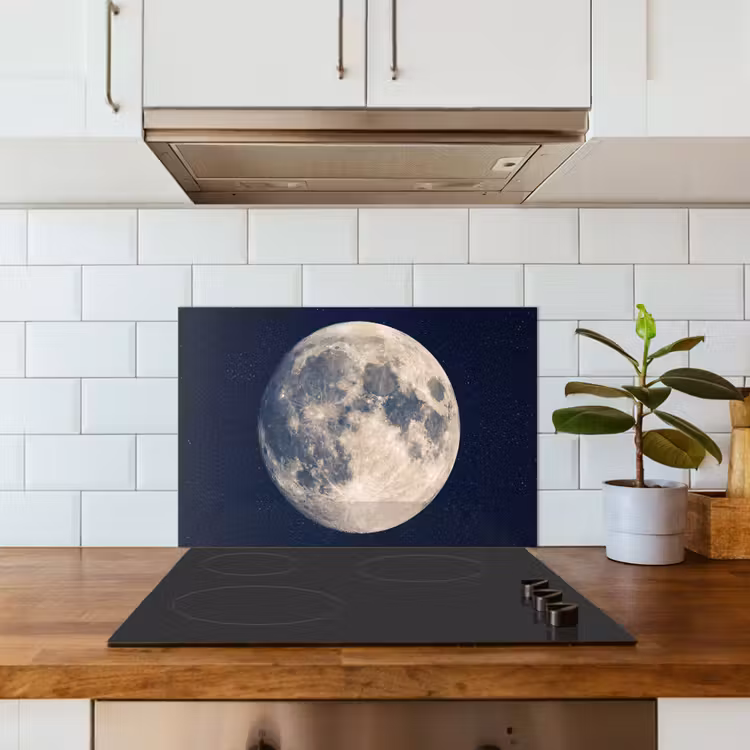 Ruimte - Maan - Kosmos keuken achterwand spatscherm klein -sfeer2