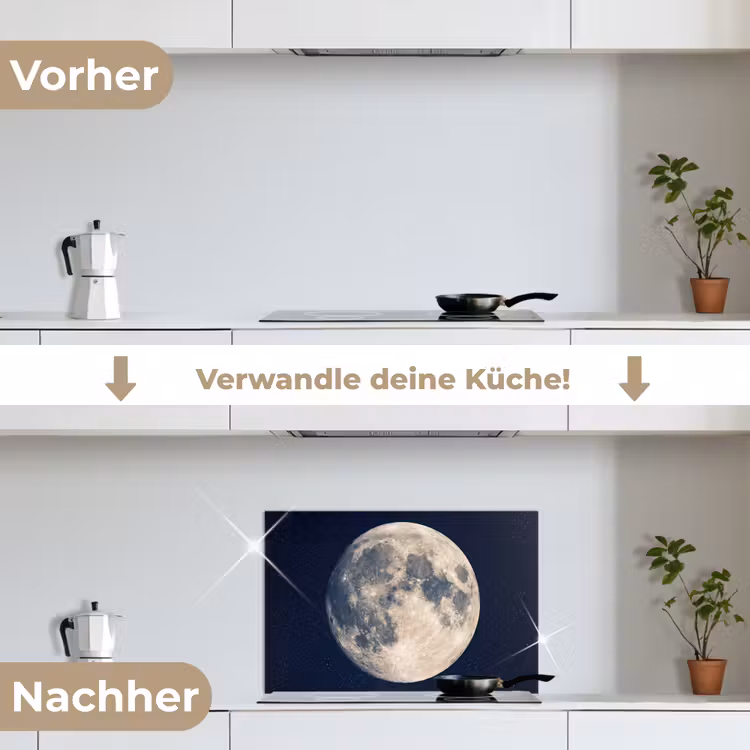 Ruimte - Maan - Kosmos keuken achterwand spatscherm klein -voor_na_DE