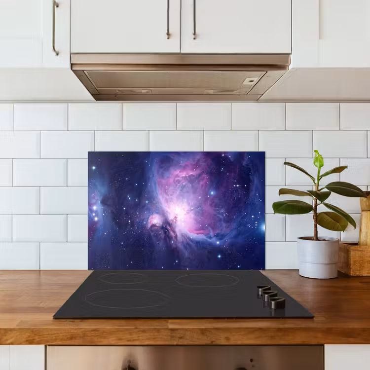 Ruimte - Sterren - Kleurrijk keuken achterwand spatscherm klein -sfeer2