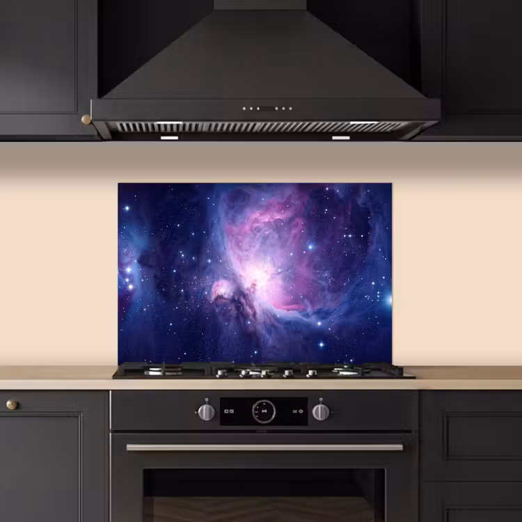 Ruimte - Sterren - Kleurrijk keuken achterwand spatscherm klein -sfeer1