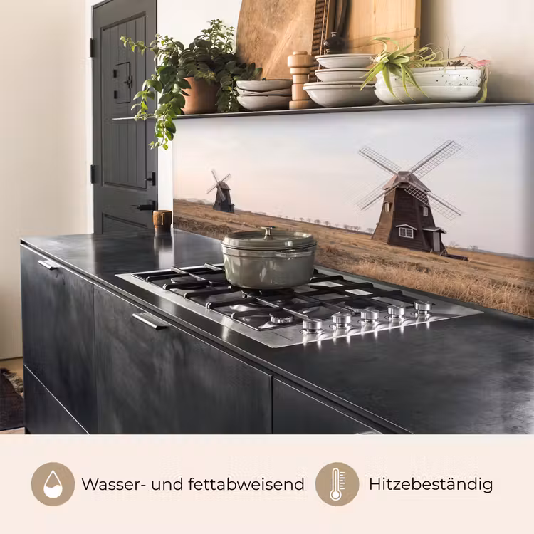 Windmolens - Landschap - Veld keuken achterwand 2 middel -usp_DE