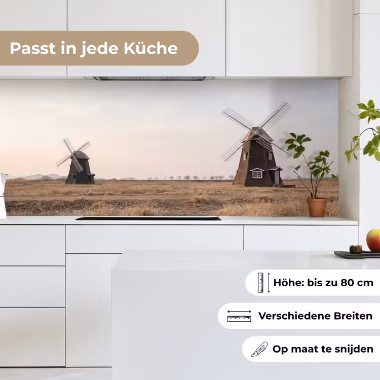 Windmolens - Landschap - Veld keuken achterwand 2 middel -sfeer4_DE