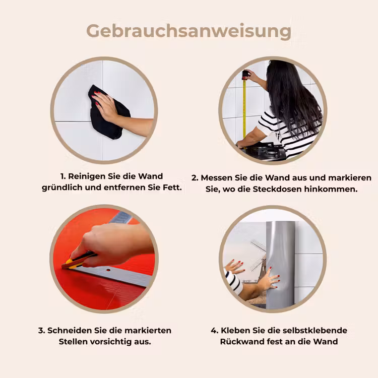 Windmolens - Landschap - Veld keuken achterwand 2 middel -gebruiksaanwijzing_DE