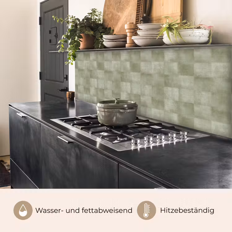 Vlakken - Rustiek - Groen keuken achterwand 2 middel 871 -usp_DE
