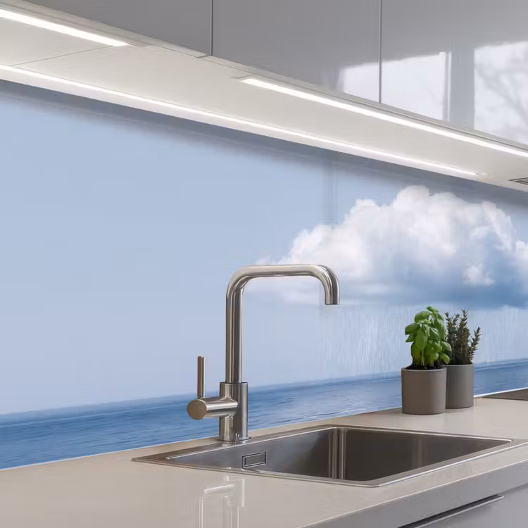 Küchenrückwand - Wolke – Regen – Natur - Wolk - Regen - Natuur keuken achterwand 2 middel