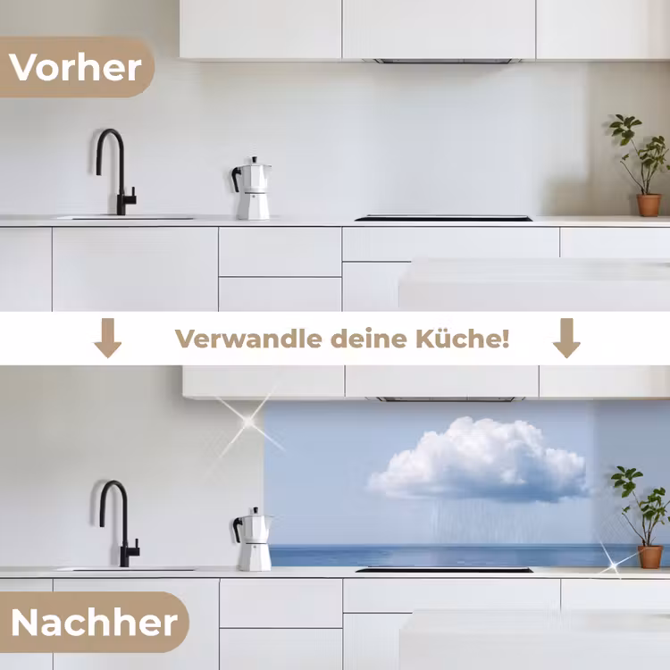 Küchenrückwand - Wolke – Regen – Natur - Wolk - Regen - Natuur keuken achterwand 2 middel